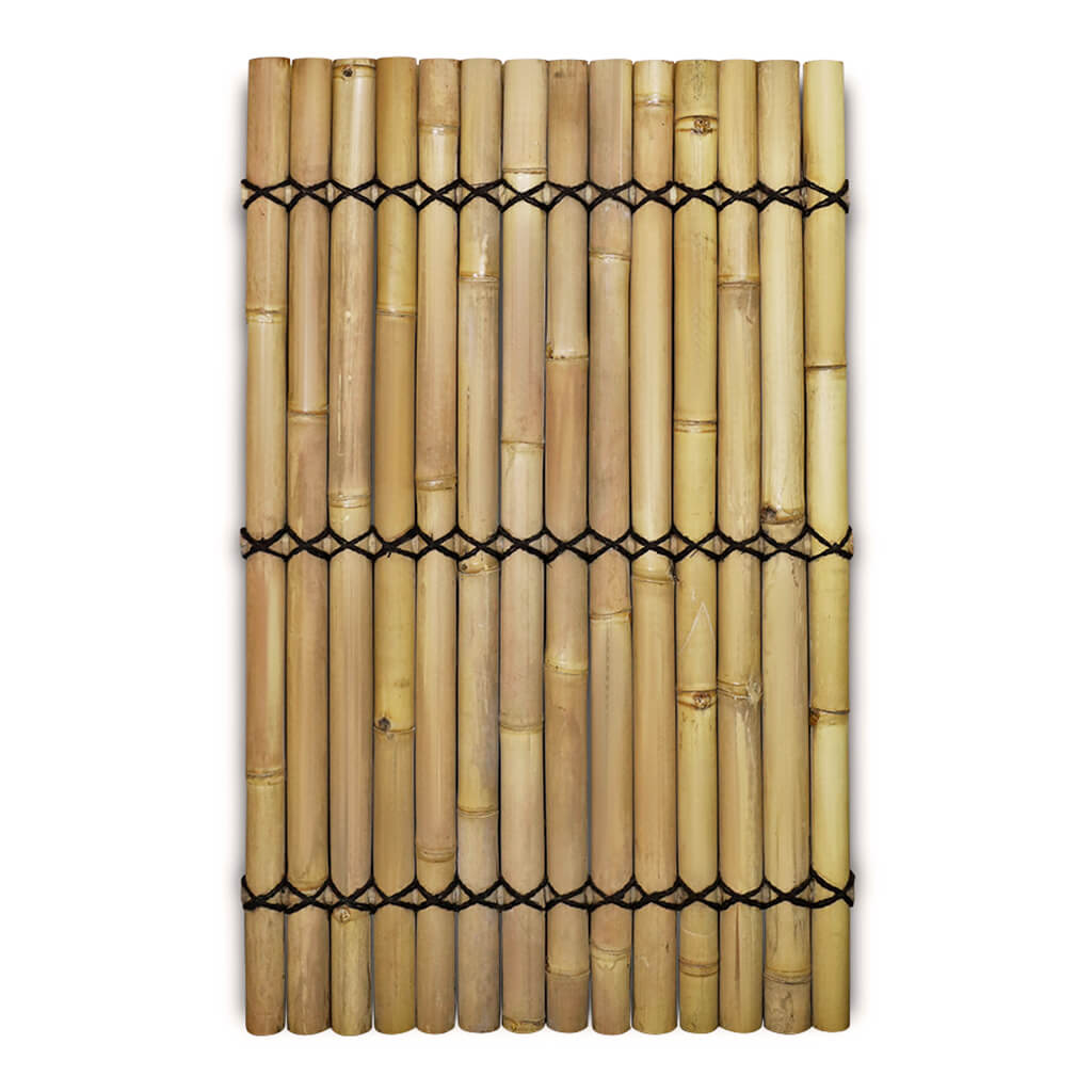 Bamboe schutting halfrond palmtouw Naturel 90x150 cm