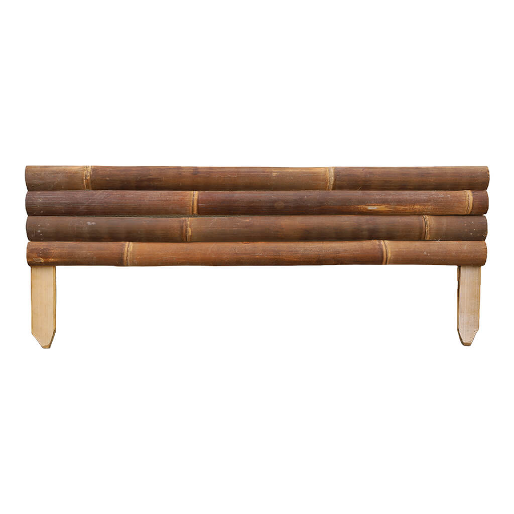 Bamboe borderrand hekje - 90x35 cm - Donkerbruin