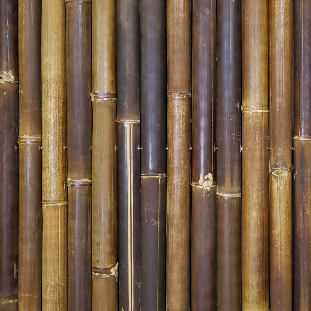 Bamboemat Donkerbruin Detail