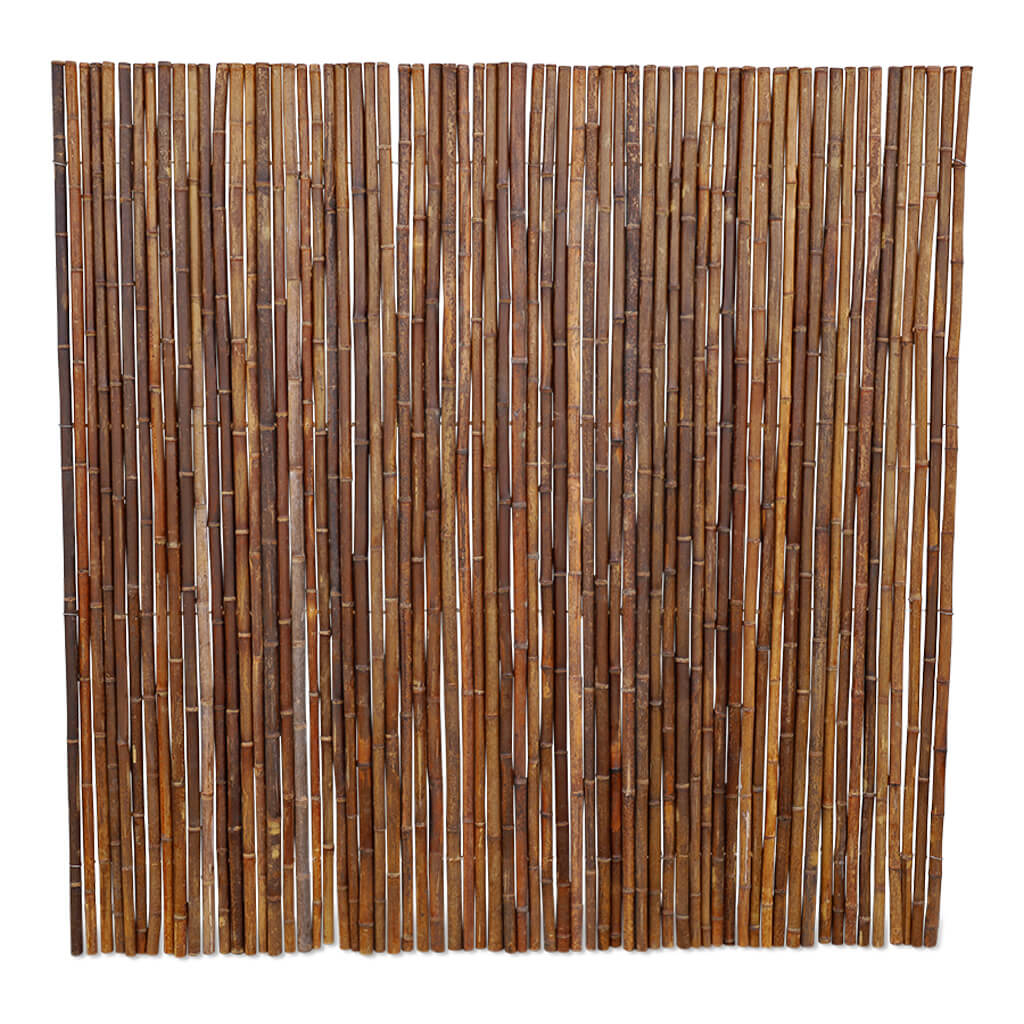 Bamboemat Midi - 180x180 cm - Donkerbruin - Uitgerold