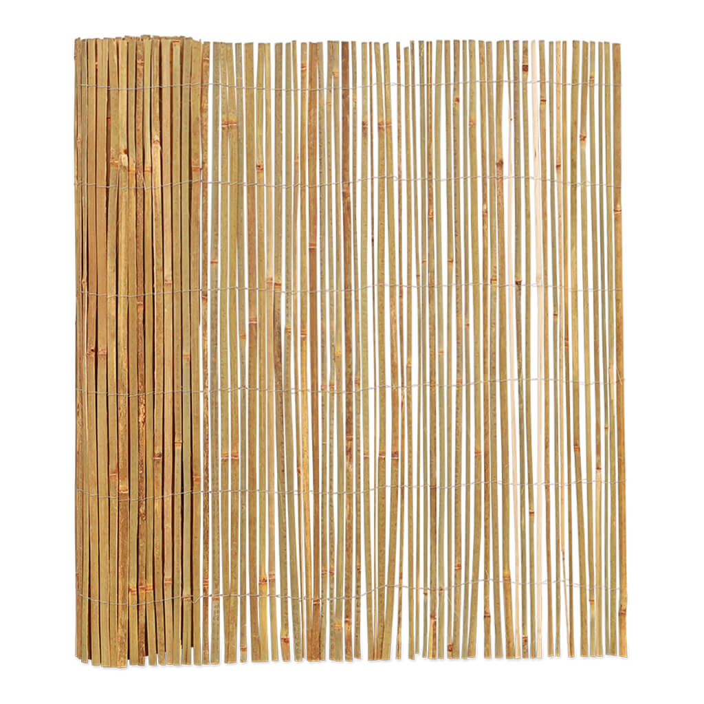 Bamboemat gespleten - 500x120 cm - Naturel - Opgerold