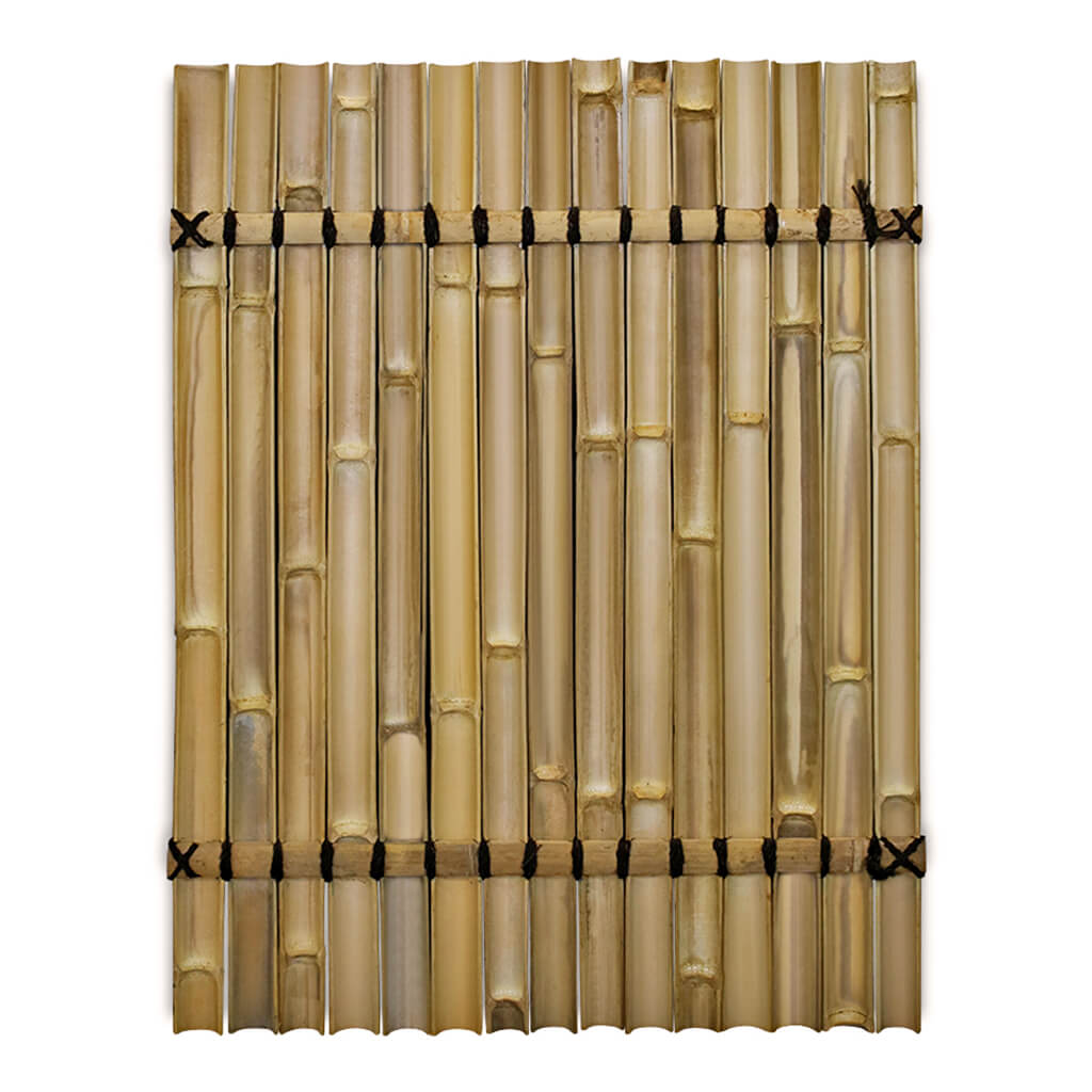 Bamboe schutting halfrond palmtouw Naturel 90x120 achterkant
