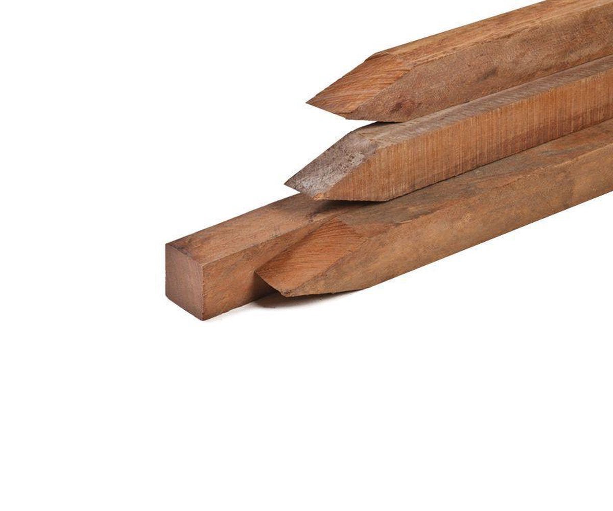 Hardhouten Azobe paal 275x7x7 cm