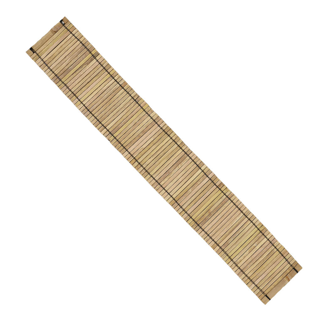 Rolborder van bamboe latjes - 200x30 cm - Naturel - Uitgerold